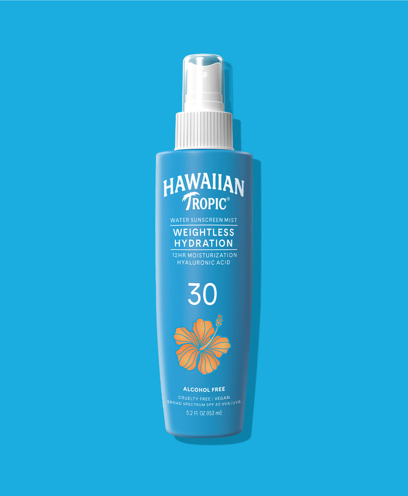 Hawaiian Tropic Weightless Hydration Water Mist for Body SPF 30, 5.2 oz.