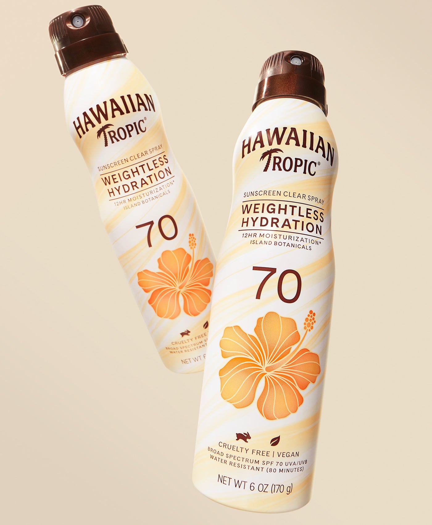 Hawaiian Tropic Weightless Hydration Sunscreen Spray SPF 70 Hawaiian Tropic US