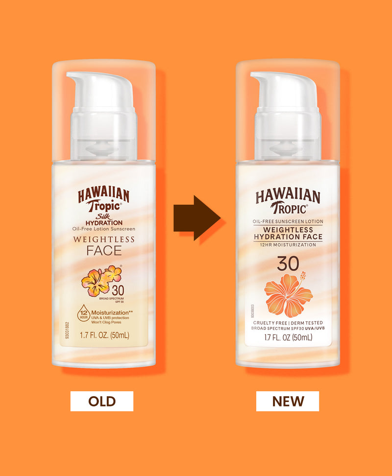 Hawaiian Tropic® Weightless Hydration Lotion for Face SPF 30