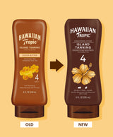 Hawaiian Tropic Island Tanning Lotion SPF 4 - 2 Pack