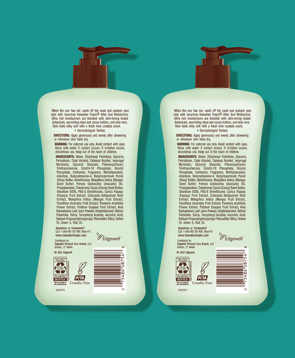 Hawaiian Tropic® Lime Coolada After Sun Lotion 2 Pack Hawaiian