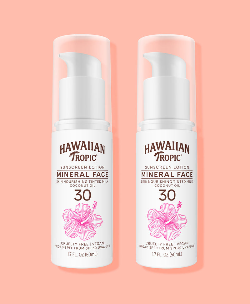 Hawaiian Tropic® Mineral Skin Nourishing Milk for Face SPF 30 - 2 Pack