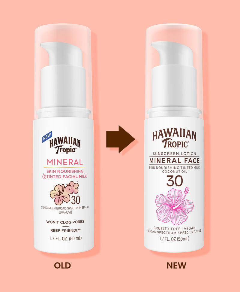 Hawaiian Tropic® Mineral Skin Nourishing Milk for Face SPF 30 - 2 Pack