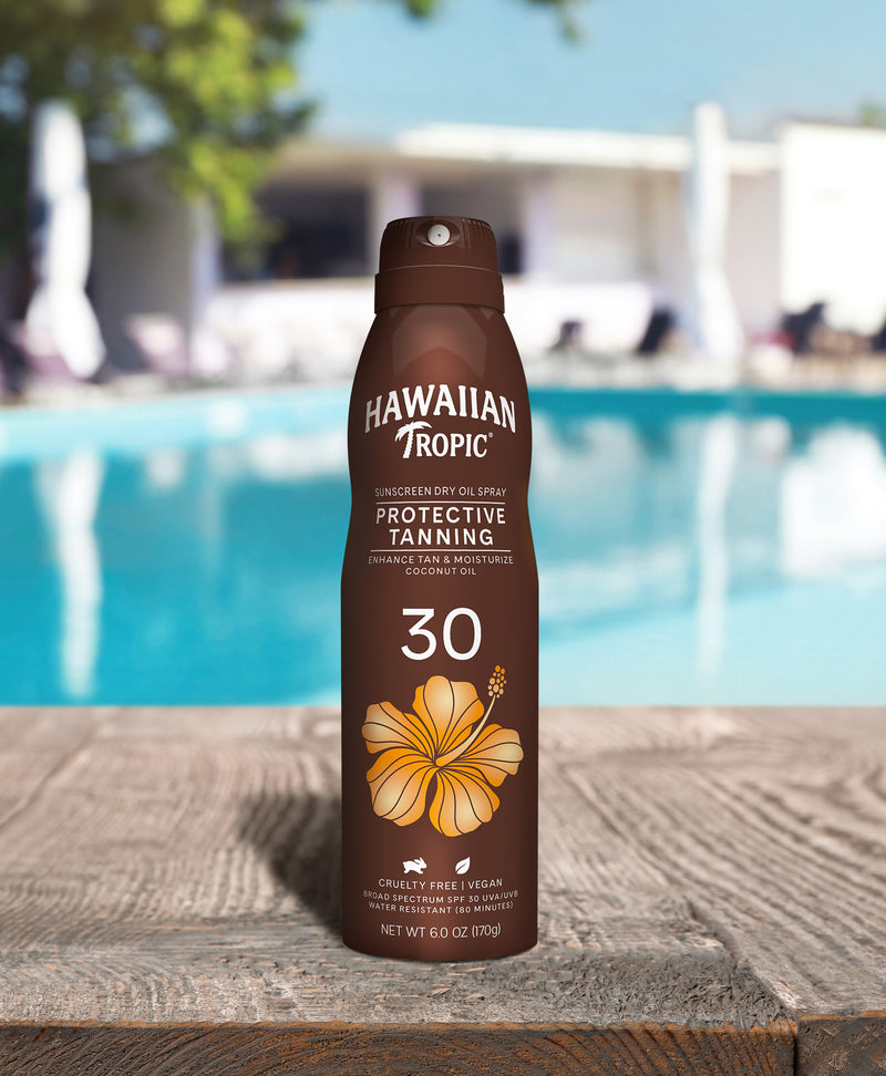 Hawaiian Tropic® Protective Tanning Dry Oil Clear Spray SPF 30