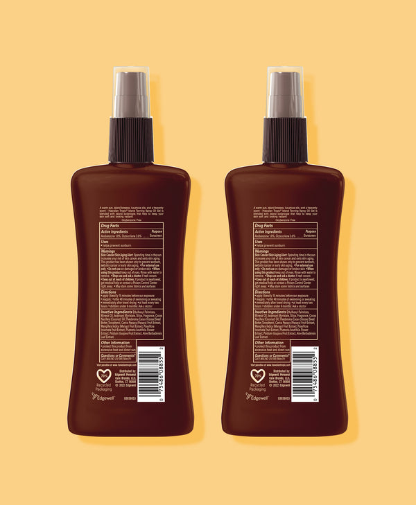 Hawaiian Tropic® Island Tanning Oil Pump Spray SPF 6 - 2 Pack