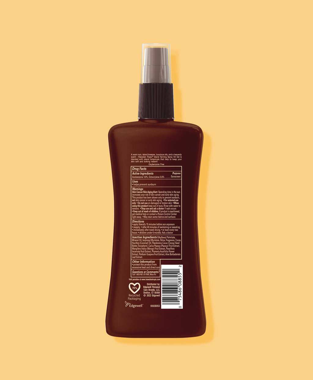 Hawaiian Tropic® Island Tanning Oil Pump Spray SPF 6 Hawaiian Tropic US