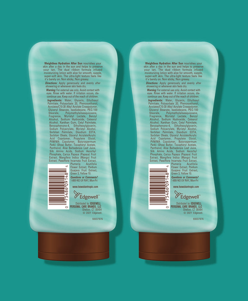 Hawaiian Tropic® Weightless Hydration After Sun Lotion - 2 Pack