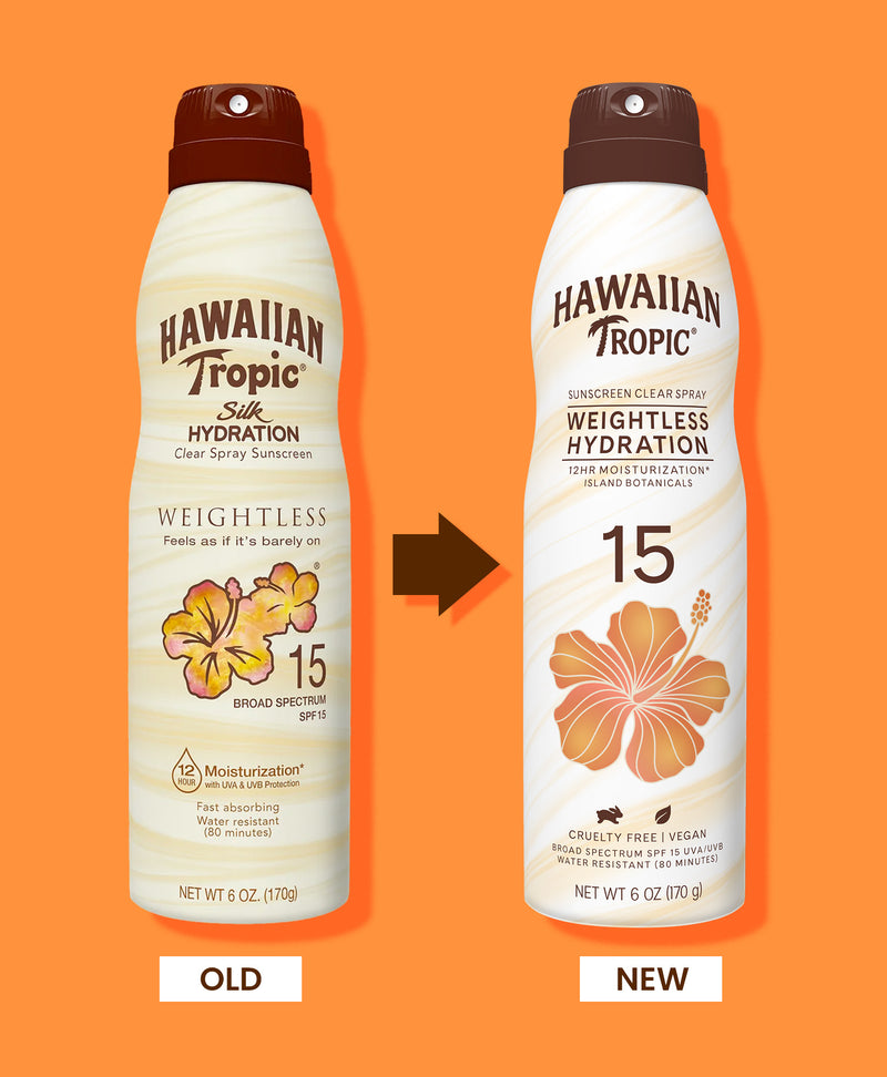 Hawaiian Tropic® Weightless Hydration Clear Spray SPF 15